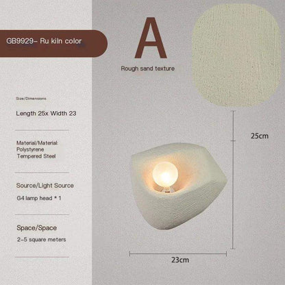Japandi style Resin Wall Light │ Modern Nordic Style Wall Mounted Creative Lamp - Besontique Home
