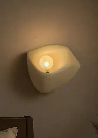 Applique murale en résine de style Japandi │ Lampe murale créative de style nordique moderne
