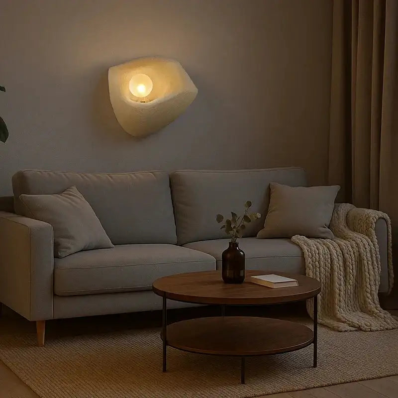 Japandi style Resin Wall Light │ Modern Nordic Style Wall Mounted Creative Lamp - Besontique Home