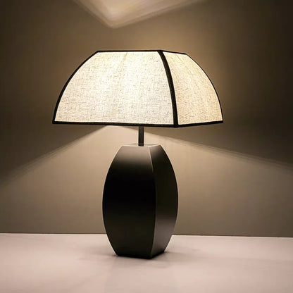 Modern Simple Black White Table Lamp │ Minimalist Living room Bedroom Decor Lighting