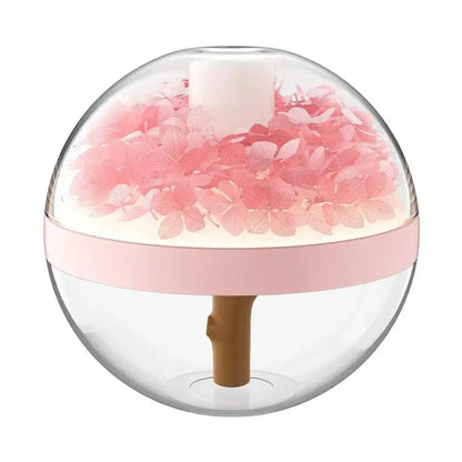 LED Light Flower Bloom Design Air Humidifier │ Modern Boho USB charging Mist Maker - Besontique Home