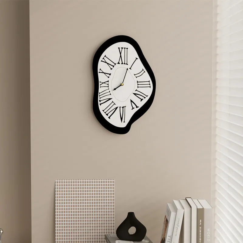 Modern Surrealist Wall Decor Clock │ Salvador Garden Numeral Dali Roman Decorative Clock Besontique Home Decor