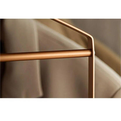 Matte Gold/Silver 5 in 1 Multi-Layer Pants Trouser Hanger │ Wardrobe Clothes Hanging Rack - Besontique Home