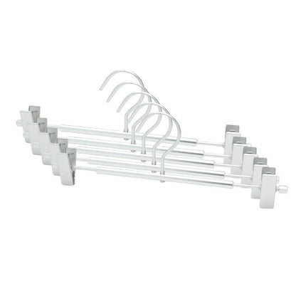 Matte Gold/Silver Skirts Pants Hangers with Clip │ Metal Clothes Wardrobe Trouser Rack - Besontique Home