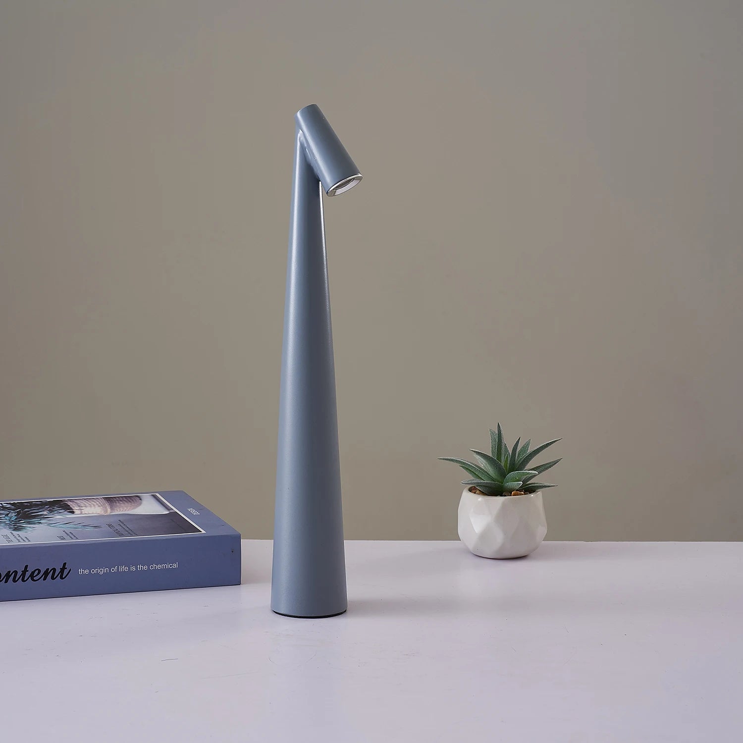 Minimal Dimming USB Chargable Reading Table Lamp │ Modern Small Wireless Portable Light - Besontique Home