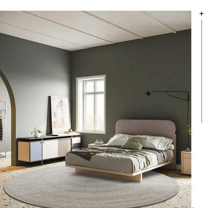 Minimal Natural Wool Round Carpet │ Hand Woven Living Room Bedroom Rug - Besontique Home