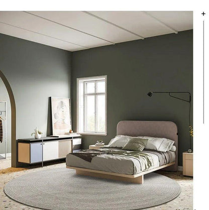 Minimal Natural Wool Round Carpet │ Hand Woven Living Room Bedroom Rug - Besontique Home