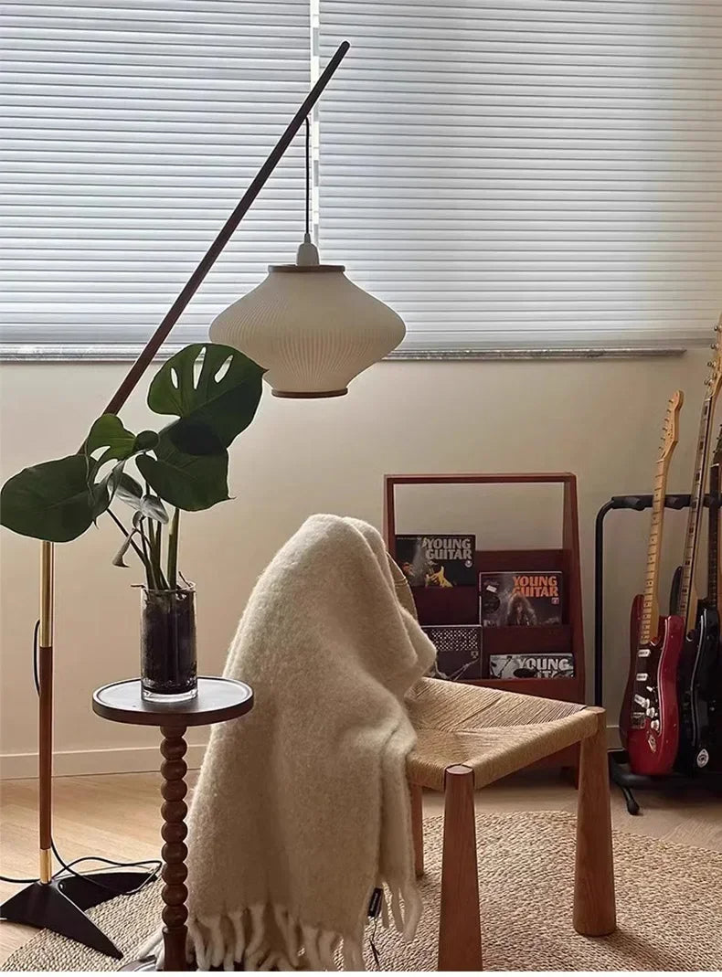 Minimal Nordic style Japandi Tall Floor Lamp Light - Besontique Home