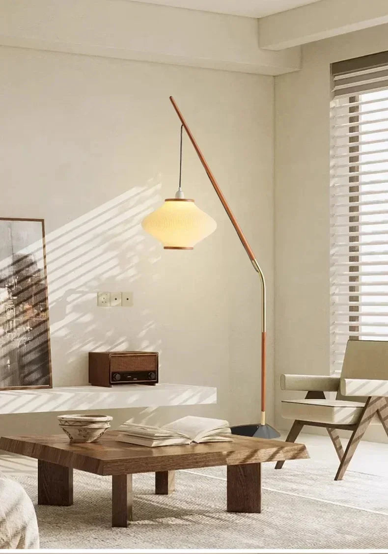 Minimal Nordic style Japandi Tall Floor Lamp Light - Besontique Home