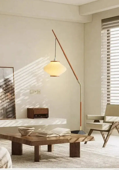 Minimal Nordic style Japandi Tall Floor Lamp Light - Besontique Home