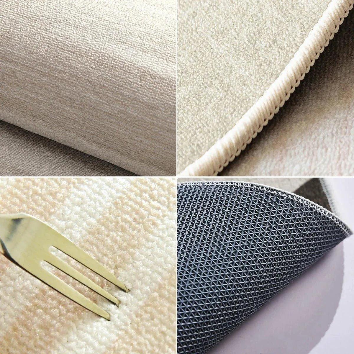 Minimal Rounded Corner Non-slip Floor Mat Rug - Besontique Home