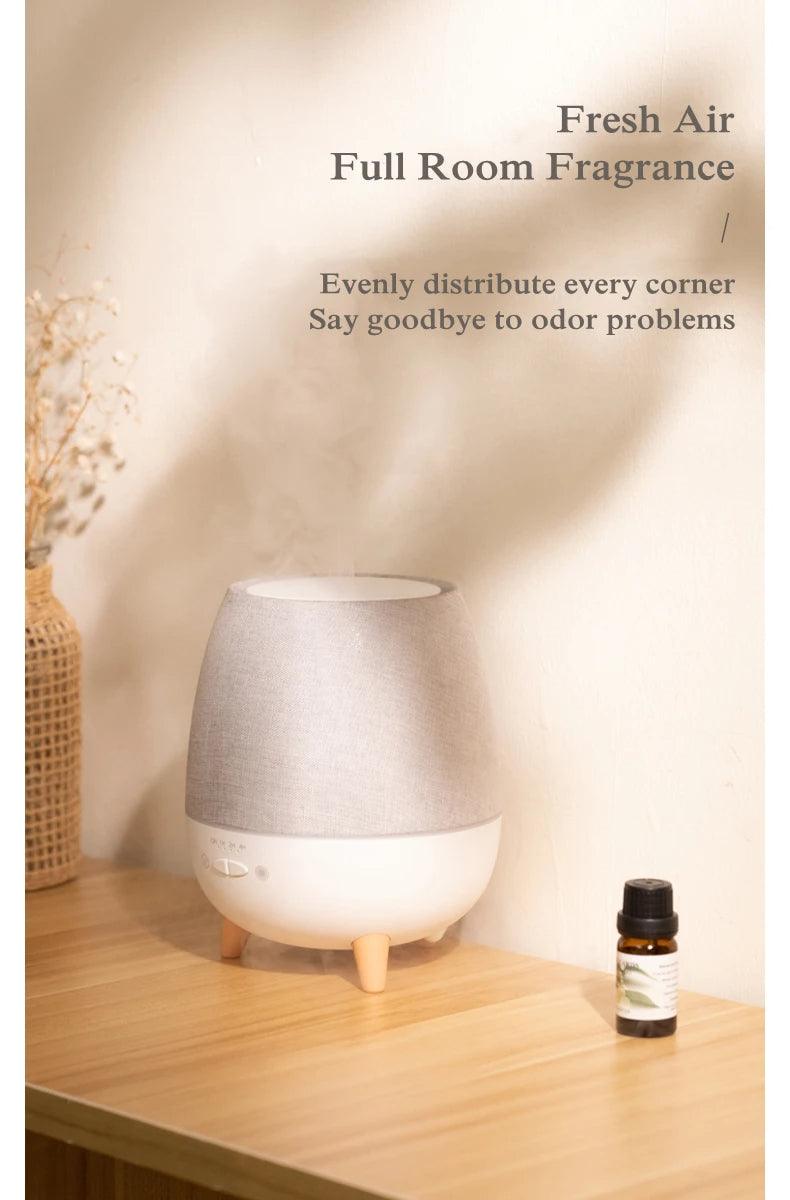 Minimal Style Aroma Essential Oil Humidifier │ Modern Boho Ultrasonic Aromatherapy Diffuser with Remote Control - Besontique Home