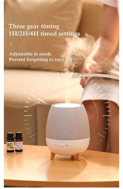 Minimal Style Aroma Essential Oil Humidifier │ Modern Boho Ultrasonic Aromatherapy Diffuser with Remote Control - Besontique Home