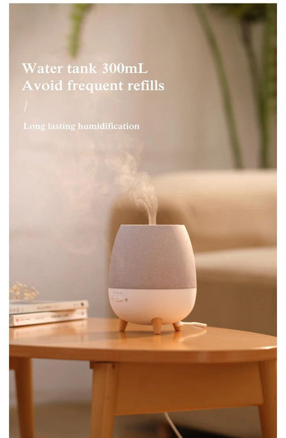 Minimal Style Aroma Essential Oil Humidifier │ Modern Boho Ultrasonic Aromatherapy Diffuser with Remote Control - Besontique Home