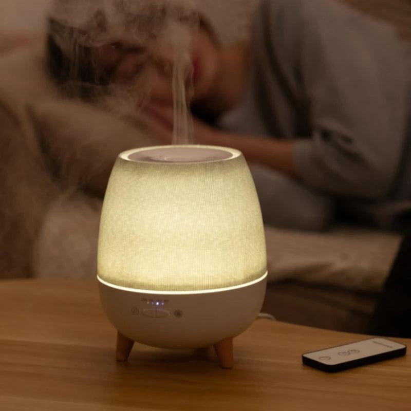 Minimal Style Aroma Essential Oil Humidifier │ Modern Boho Ultrasonic Aromatherapy Diffuser with Remote Control - Besontique Home