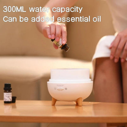 Minimal Style Aroma Essential Oil Humidifier │ Modern Boho Ultrasonic Aromatherapy Diffuser with Remote Control - Besontique Home