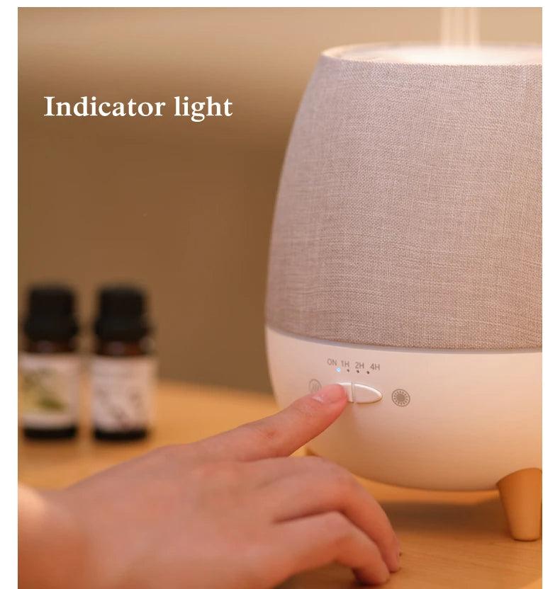 Minimal Style Aroma Essential Oil Humidifier │ Modern Boho Ultrasonic Aromatherapy Diffuser with Remote Control - Besontique Home