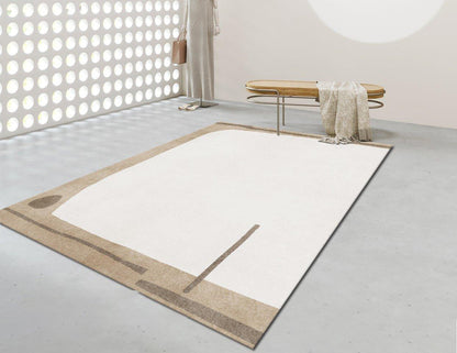 Minimalist High-end Fluffy Soft Rugs │ Modern Oriental Large Area Decorative Carpet - Besontique