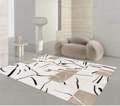 Minimalist High-end Fluffy Soft Rugs │ Modern Oriental Large Area Decorative Carpet - Besontique Home