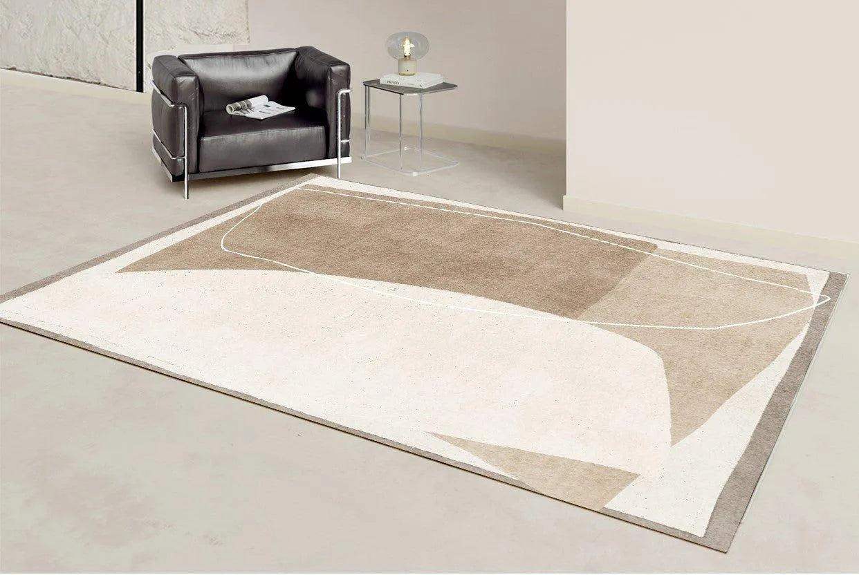 Minimalist High-end Fluffy Soft Rugs │ Modern Oriental Large Area Decorative Carpet - Besontique Home