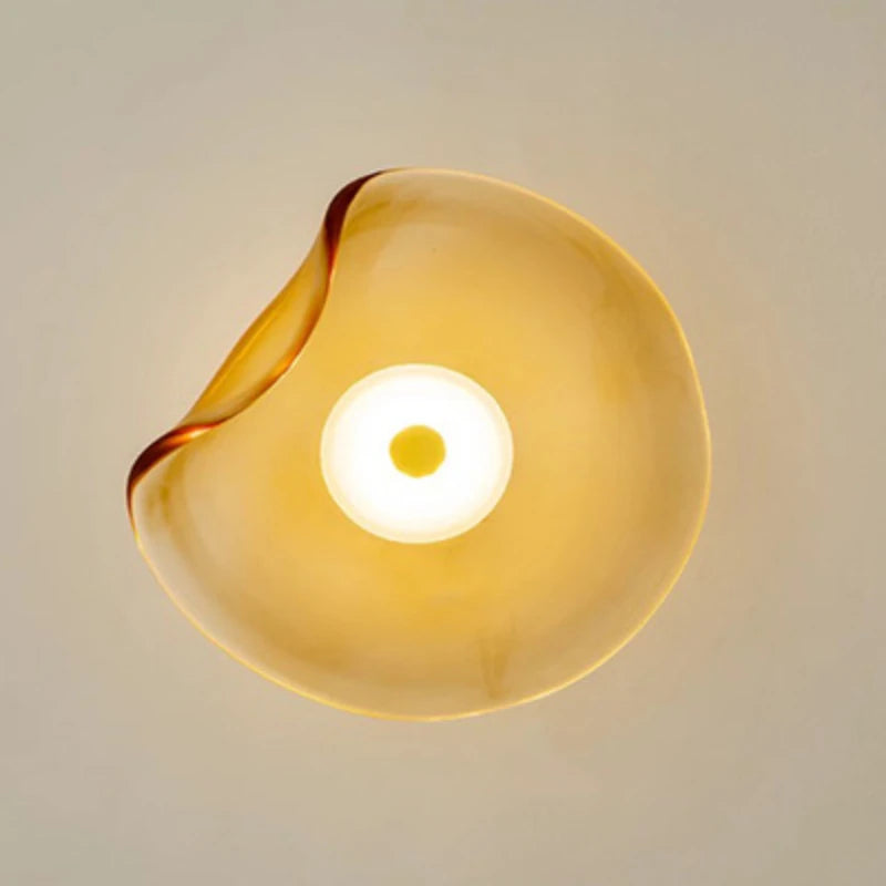 Minimalist Nordic Irregular Glass Wall Lamp | Postmodern Creative Circular Light - Besontique Home