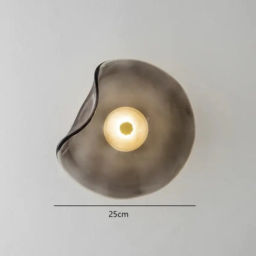 Minimalist Nordic Irregular Glass Wall Lamp | Postmodern Creative Circular Light - Besontique Home