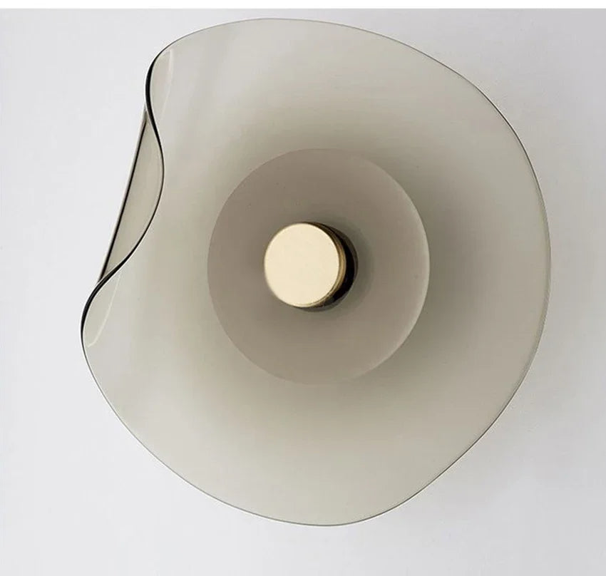 Minimalist Nordic Irregular Glass Wall Lamp | Postmodern Creative Circular Light - Besontique Home