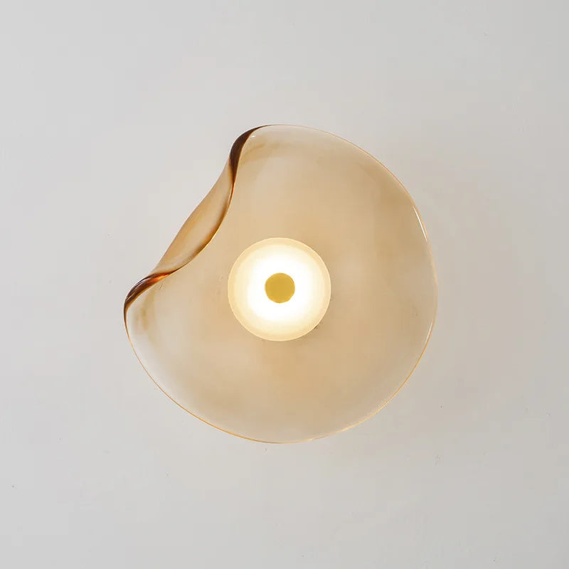 Minimalist Nordic Irregular Glass Wall Lamp | Postmodern Creative Circular Light - Besontique Home