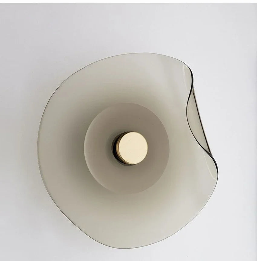 Minimalist Nordic Irregular Glass Wall Lamp | Postmodern Creative Circular Light - Besontique Home