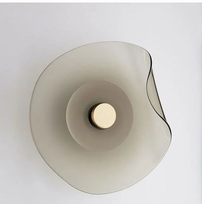 Minimalist Nordic Irregular Glass Wall Lamp | Postmodern Creative Circular Light - Besontique Home