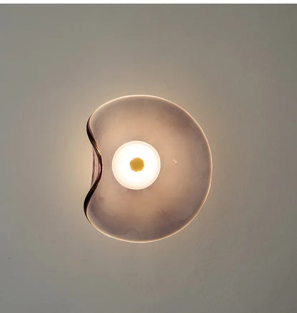 Minimalist Nordic Irregular Glass Wall Lamp | Postmodern Creative Circular Light - Besontique Home