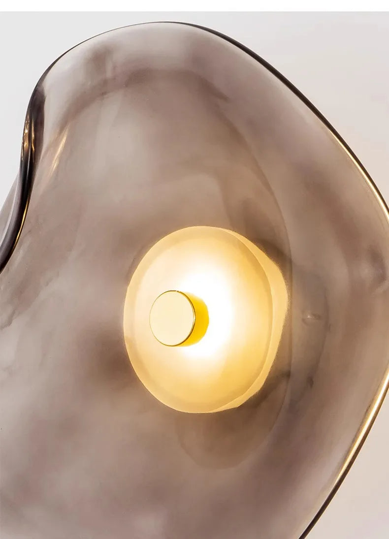 Minimalist Nordic Irregular Glass Wall Lamp | Postmodern Creative Circular Light - Besontique Home