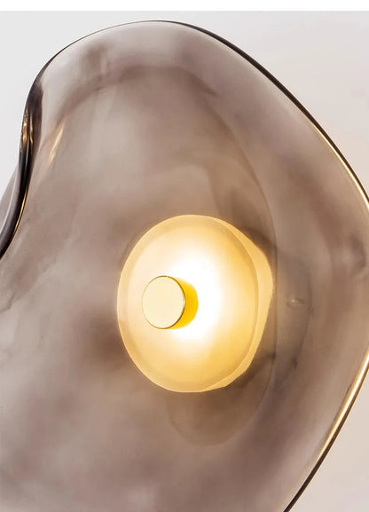 Minimalist Nordic Irregular Glass Wall Lamp | Postmodern Creative Circular Light - Besontique Home