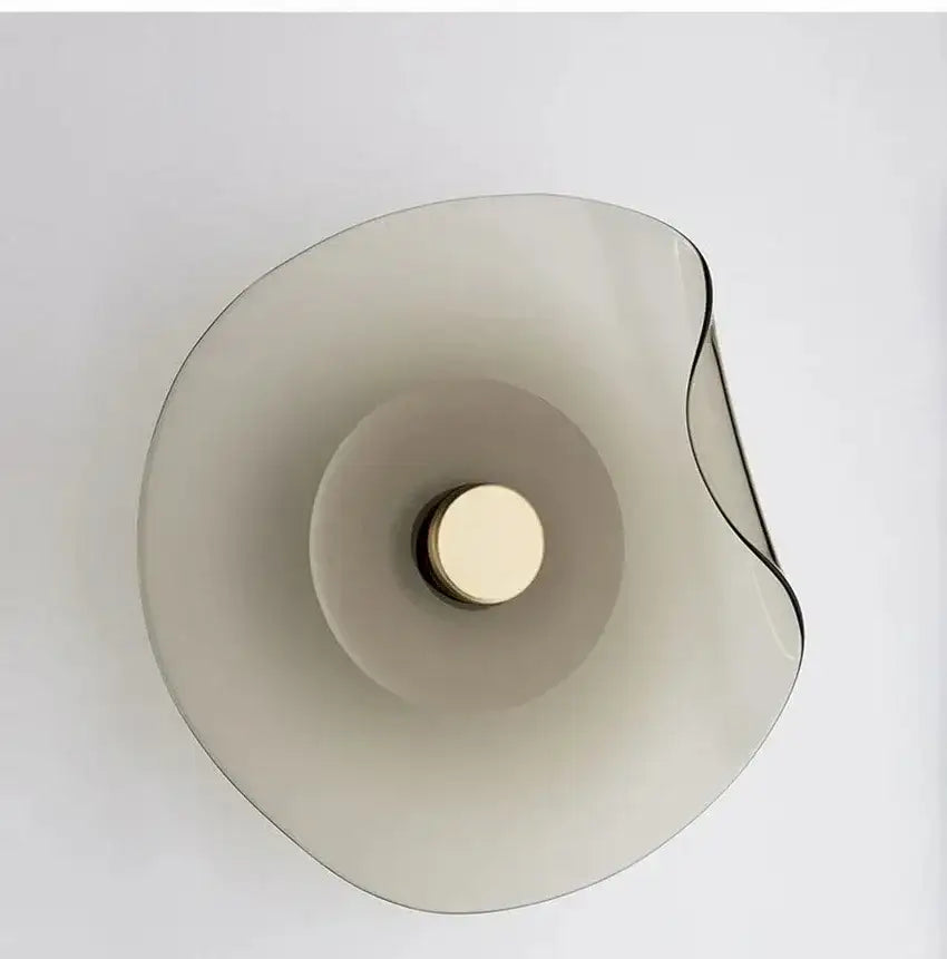 Minimalist Nordic Irregular Glass Wall Lamp | Postmodern Creative Circular Light - Besontique Home