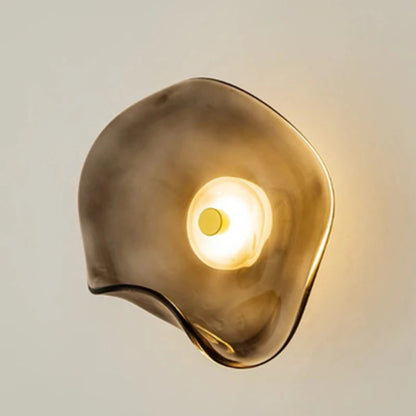 Minimalist Nordic Irregular Glass Wall Lamp | Postmodern Creative Circular Light - Besontique Home