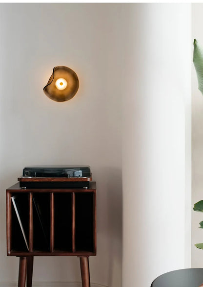 Minimalist Nordic Irregular Glass Wall Lamp | Postmodern Creative Circular Light - Besontique Home