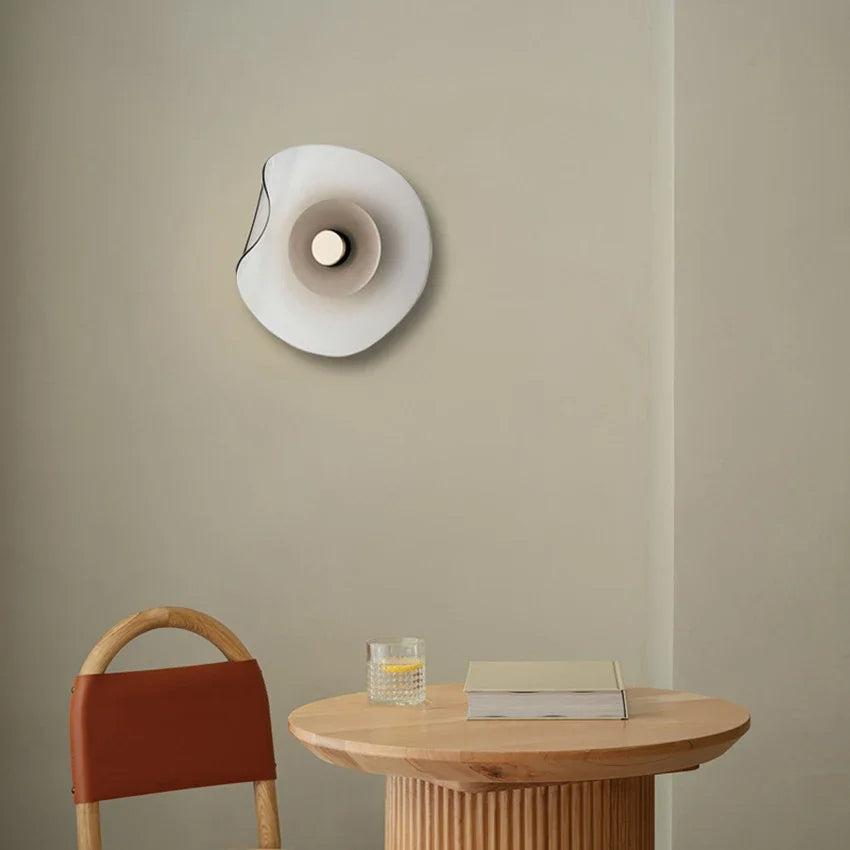 Minimalist Nordic Irregular Glass Wall Lamp | Postmodern Creative Circular Light - Besontique Home