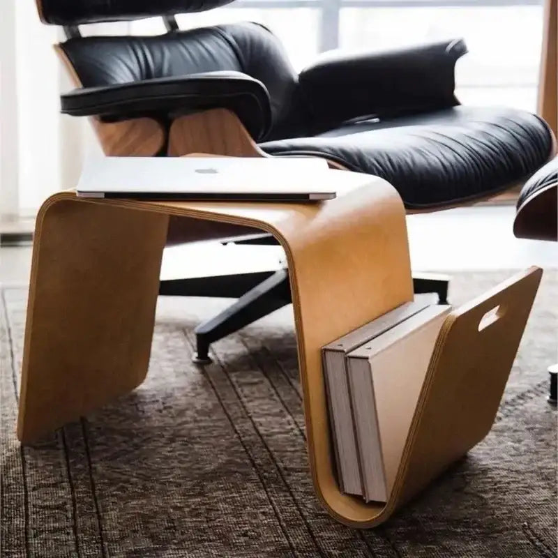 Minimalist Scandi N-Type Mini Side Table │ Solid Wood Bedside Table Furniture - Besontique Home