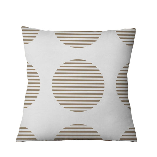 Modern Beige Pillow Cushion & Cover │ Geometric Decorative Pillow │ Sofa Living Room Decoration - Besontique Home