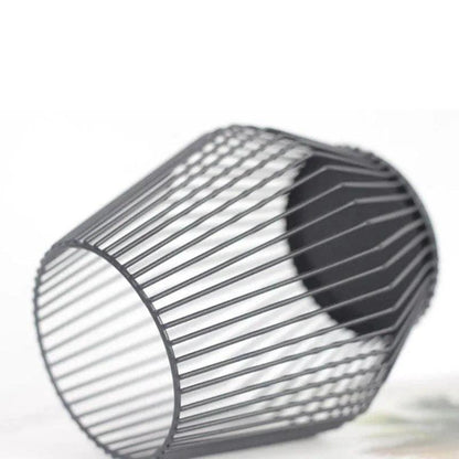 Modern Black Metal Willow Tea Light Candle Holder │ Pillar Candlestick Holder - Besontique Home