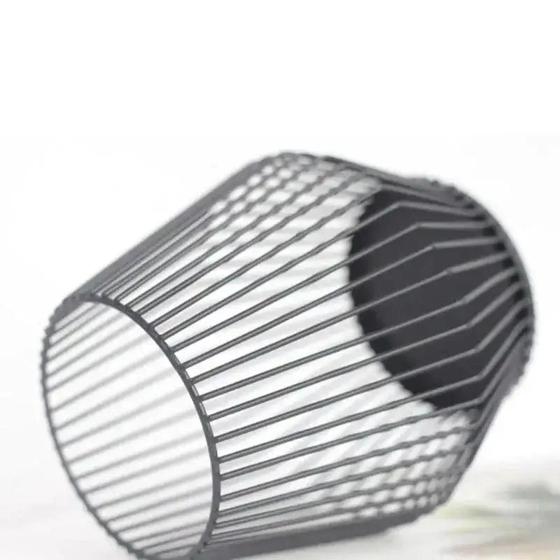 Modern Black Metal Willow Tea Light Candle Holder │ Pillar Candlestick Holder - Besontique Home