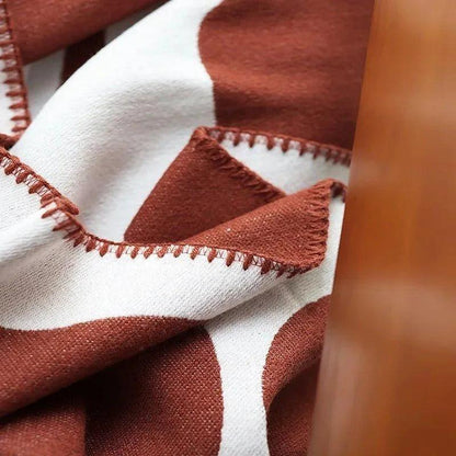 Modern Bohemian Abstract Throw Blanket │ Nordic Stylish Bedspread - Besontique Home