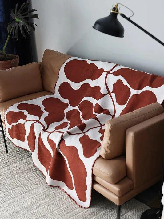 Modern Bohemian Abstract Throw Blanket │ Nordic Stylish Bedspread - Besontique Home
