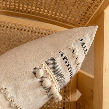 Modern Bohemian Lace Cushion Cover │ Moroccan Tufted Decorative Pillowcase │ For Bed Sofa Couch Living Room - Besontique Home