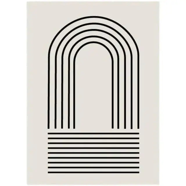 Modern Boho Line Art Carpet │ Geometric Abstract Luxury Soft Rugs │ For Living Room Bedroom Decor - Besontique Home