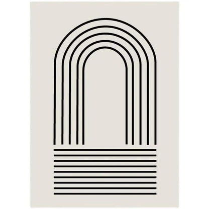 Modern Boho Line Art Carpet │ Geometric Abstract Luxury Soft Rugs │ For Living Room Bedroom Decor - Besontique Home