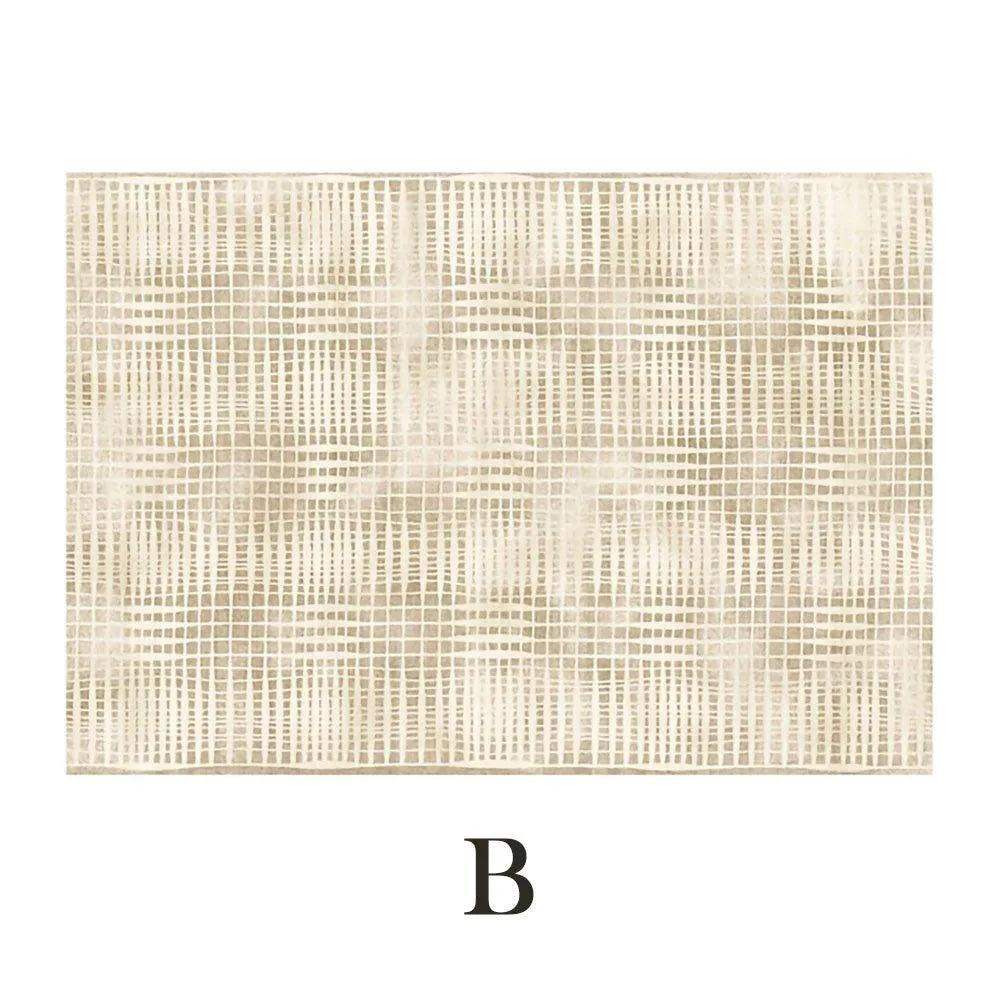 Modern Boho Line Carpet │ Neutral Tone Beige Rugs │ for Bedroom Living Room decoration - Besontique Home