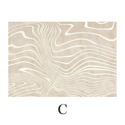 Modern Boho Line Carpet │ Neutral Tone Beige Rugs │ for Bedroom Living Room decoration - Besontique Home