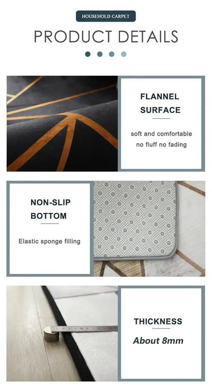 Modern Boho Line Carpet │ Neutral Tone Beige Rugs │ for Bedroom Living Room decoration - Besontique Home