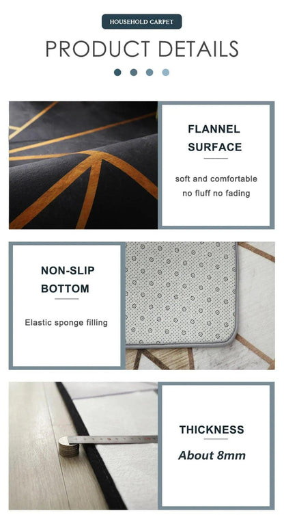 Modern Boho Line Carpet │ Neutral Tone Beige Rugs │ for Bedroom Living Room decoration - Besontique Home